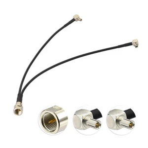 1x HUAWEI E5372 LTE Mobile WiFi Hotspot External Antenna Adapter Cable Dual Plug - Picture 1 of 4