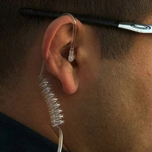 Intercom Tube Security Bodyguard Acoustic Earphones Acoustic Tube Headphone - Picture 1 of 7