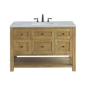 James Martin 330-V48-LNO-3VSL Vanity Light Natural Oak w/ Victorian Silver Top - Picture 1 of 1