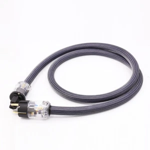Cable de cable de alimentación de CA HIFI EE. UU./UE con cable de alimentación principal SCHUKO EE. UU. Power Audiophile - Imagen 1 de 12