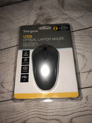 Targus 3-Button USB Optical Laptop Mouse Scroll Wheel 800 DPI PC Mac Netbook - Image 1 of 4