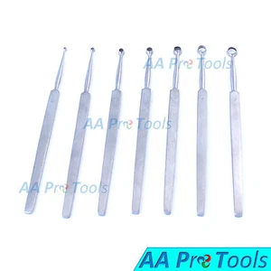 OR Grado 7 Piezas Curetas Dérmicas Zorro 1mm-7mm Instrumentos Dermalológicos OR - Imagen 1 de 3