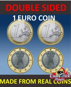 DOUBLE SIDED 1 EURO COIN [1 EURO] / SAME SIDE EURO COIN / EURO COIN MAGIC  - Picture 1 of 5