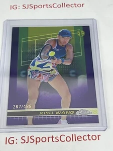 2024 Topps Chrome Tennis #126 Xiyu Wang Purple Refractor /499 RC Rookie - Picture 1 of 2