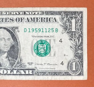 1959 November 25 ( D 19591125 B ) Birthday Note $1 One Dollar Bill - Image 1 of 3