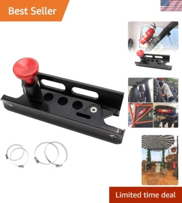 Universal Aluminum Fire Extinguisher Mount for Jeep Wrangler & Off-Road Vehicles - Image 1 of 4