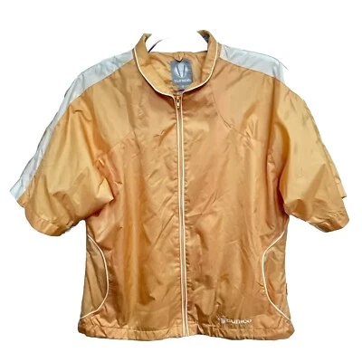 Chaqueta cortavientos Sunice Sunita para mujer manga corta camisa pequeña amarilla blanca Foto 1 de 4