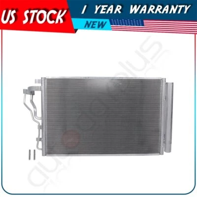 Fits 4519 For 2014-2016 Hyundai Elantra 2014 Elantra Coupe Aluminum AC Condenser - Image 1 of 4