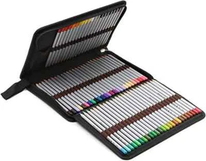 Portable Canvas Zippered Colored Pencil Case-Super Large Capacity 72 Slo - Picture 1 of 7