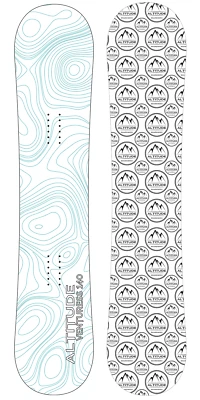 ALTITUDE BOARDWERX ALTITUDE WOMEN'S VENTURESS SNOWBOARD TEAL - 136CM, 140CM, 145CM, 150CM