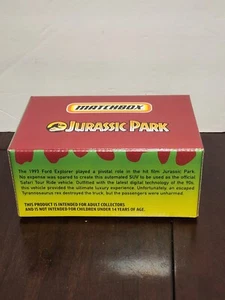 2022 MATCHBOX RLC JURASSIC PARK 1993FORD EXPLORER SUV - Picture 1 of 4