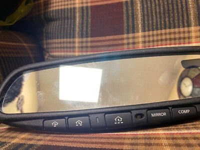 Espejo retrovisor interior delantero negro OEM 03-08 Infiniti FX35 FX45 M35 M45 G35 Foto 1 de 2