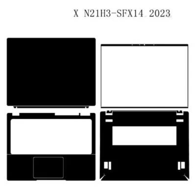 Carbon Vinyl Sticker Skin Decals Cover for Acer Swift X N21H3-SFX14 2023 14" - Image 1 of 4