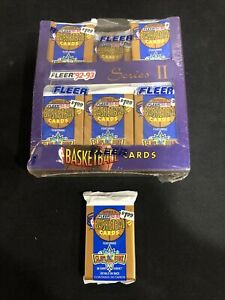 1992-93 FLEER SERIES 2 BASKETBALL JUMBO (1) PACK From Box 🔥 TOTAL D/ SHAQ RC