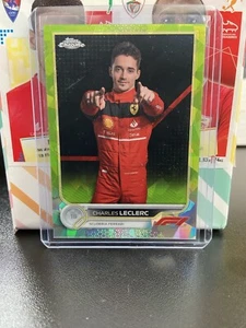2022 Topps Chrome F1 Sapphire Charles Leclerc #28 Chartreuse Sapphire /199 - Bild 1 von 2
