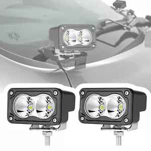2X 3" 80W Pro LED Cubo Barra de Luz de Trabajo Spot Pods Conducción OffRoad UTV 4x4 Para JEEP - Imagen 1 de 17