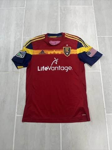 Adidas MLS Life Vantage Soccer Jersey ClimaCool Red Real Salt Lake Size Small S Cover