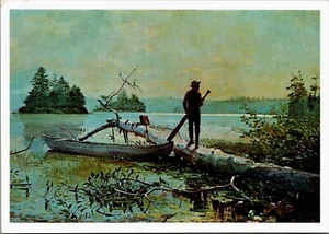 Postal de The Trapper Winslow Homer Colby College of Art Waterville Maine - Imagen 1 de 2