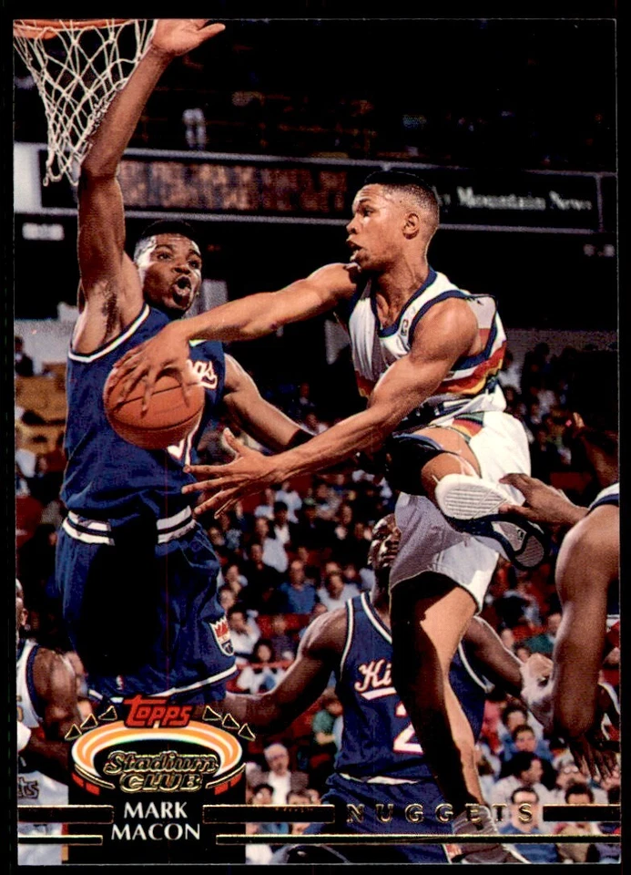 1992-93 Stadium Club Mark Macon Denver Nuggets #16 - Image 1 of 2
