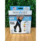 SKIN EEZ Skin Reparative Hydrating Compression Socks Adult S/M Below Knee Black