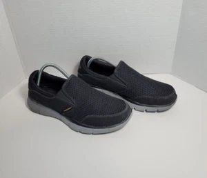 Skechers Equalizer Persistents Herren Slipper Turnschuhe Schwarz Größe 9 - Bild 1 von 9
