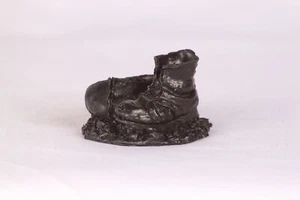 Small Pit Boots - Mining Memorabilia Made with British Coal - Picture 1 of 1
