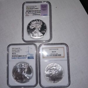 Silver Eagles Coin,graded