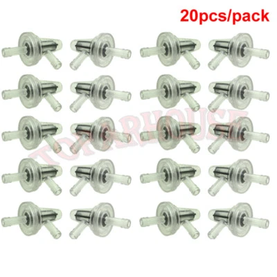 Filtro de combustible de 90 grados en línea de 1/4" para Honda Yamaha Suzuki ATV moto de cross scooter Foto 1 de 4