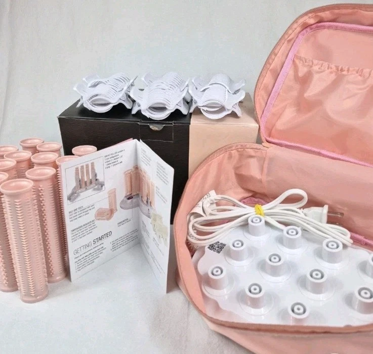 Calista Tools Ion Hot Rollers 12 - 1" Corto, 1.25" Clips Medianos Rosa Foto 1 de 4