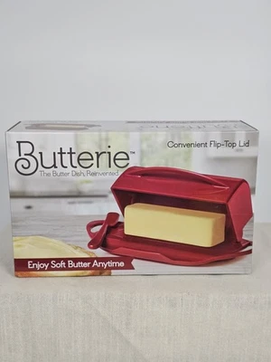 Butterie "The Butter Dish Reinvented" Flip Top Lid NIB - Image 1 of 3