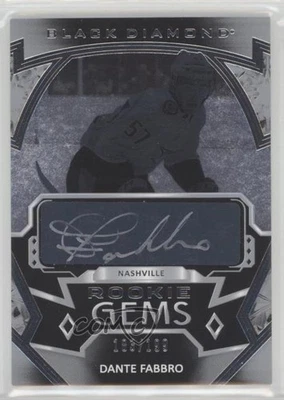 2019 Upper Deck Black Diamond Rookie Gems Pure /199 Dante Fabbro #RG-DF Auto RC - Image 1 of 2