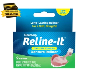 Kit de relineo de dentadura postiza - Fórmula avanzada Reline It Reliner de dentadura - Kit de dentadura - Imagen 1 de 6