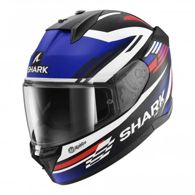 Shark Full Face Helmet - D-Skwal 3 FIRSTLAP (Matte Black/Blue/Red) - Image 1 of 1
