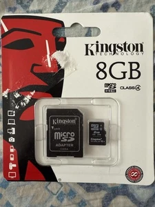 Kingston MicroSD SD Card 8GB - Brand New Sealed - Picture 1 of 2