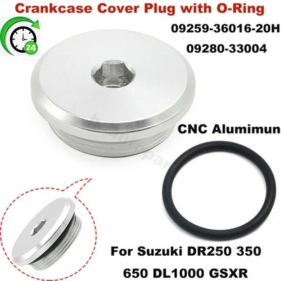 Crankcase Cover Plug O-Ring 09259-36016-20H For Suzuki DR250 350 650 DL1000 GSXR Foto 1 de 4