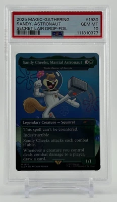 2025 Magic The Gathering Secret Lair Sandy Cheeks, Martial Astronaut Foil PSA 10 - Image 1 of 2