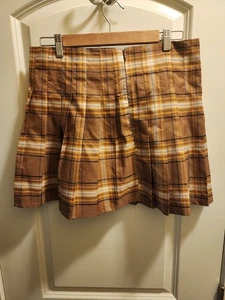 Falda a Cuadros No Boundaries Marrón/Tostado Talla L 11-13 - Imagen 1 de 3