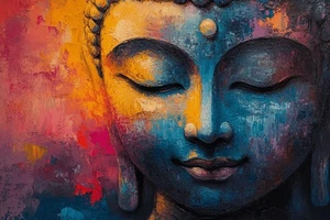 Buddha Canvas Picture Print Wall Art - Picture 1 of 3