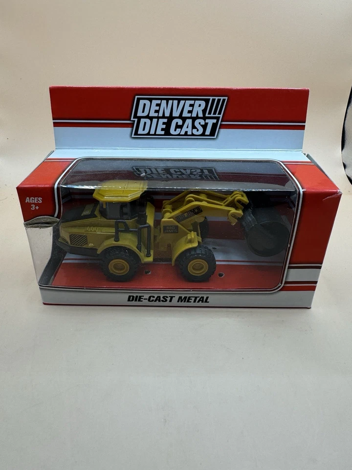 Big Jim’s Die Cast Metal Backhoe Loader Excavator Toy Model w/ Box Vintage - Image 1 of 4