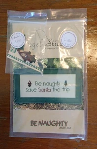 Cross Stitch Kit "BE NAUGHTY" , BY ANGEL STITCHIN - Picture 1 of 2