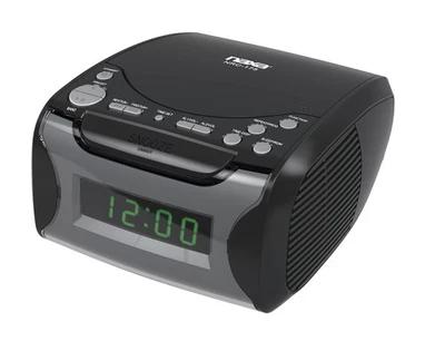 Digital Alarm Clock Radio with CD Player and USB Charge Port - Image 1 of 4