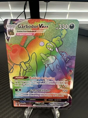 Garbodor VMAX 216/203SWSH07: Evolving Skies Rainbow Full Art - Image 1 of 2