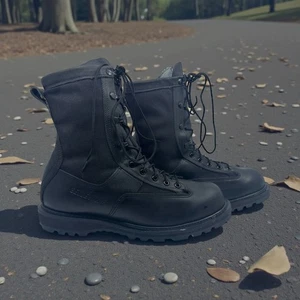 Belleville Men's GICB Combat Military Boots Black Canvas Leather USA 11.5R  New - Picture 1 of 14