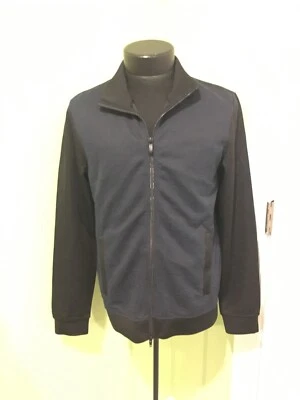 Vince Camuto Full Zip Mens Jacket Black Blue NWT S Small Slim $145 Lightweight - Image 1 of 4