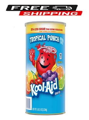 Kool-Aid Sweetened Tropical Punch Powdered Drink Mix 82.5 oz. - Image 1 of 4