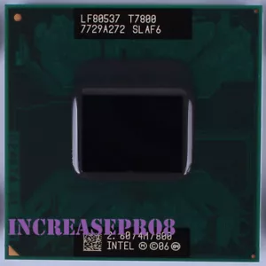 Intel Core 2 Duo T7800 Processor 2.6GHz Socket P, Socket 478/N CPU 35W 800MHz - Picture 1 of 4