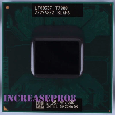 Intel Core 2 Duo T7800 Processor 2.6GHz Socket P, Socket 478/N CPU 35W 800MHz - Image 1 of 4