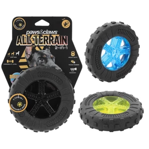 3 x Heavy Duty Dog Chew Toys Tough TPR Tyre Pet Play Bite Dental Toy 12cm - Picture 1 of 11