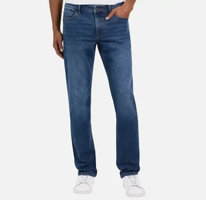 Izod Comfort Stretch Straight Fit dunkelblaue Jeans, Herren 30x32, NEU Herren #6 - Bild 1 von 6