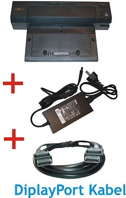 Dell PR02X Dockingstation +Netzteil PA4E130W +DisplayPort Kabel für E6320/E6330 - Bild 1 von 4